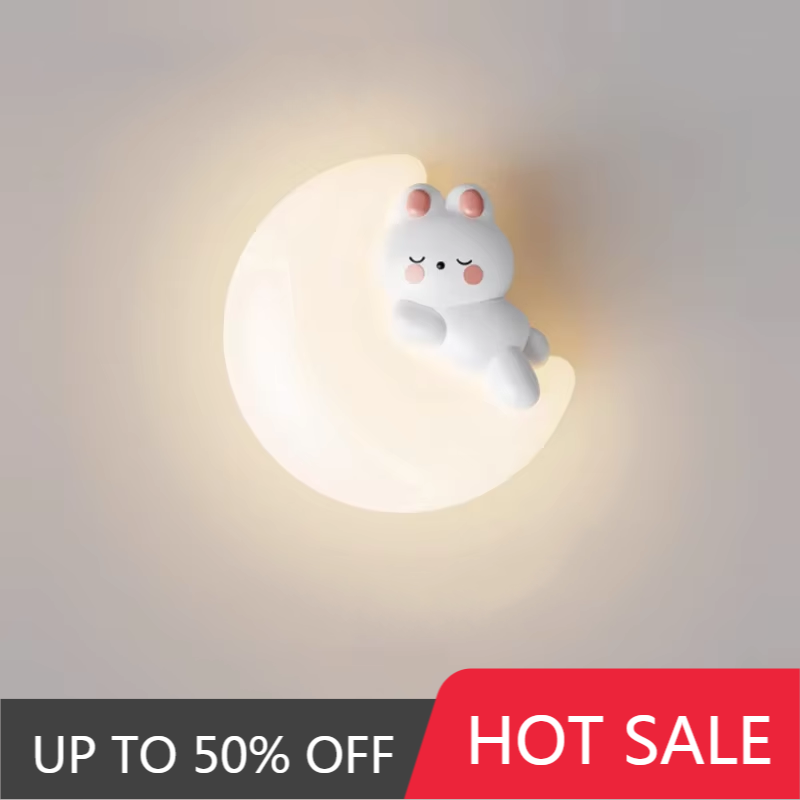 Baby Nursery Wall Lights - Leuke kinderkamer bedlampje beren konijn wolk