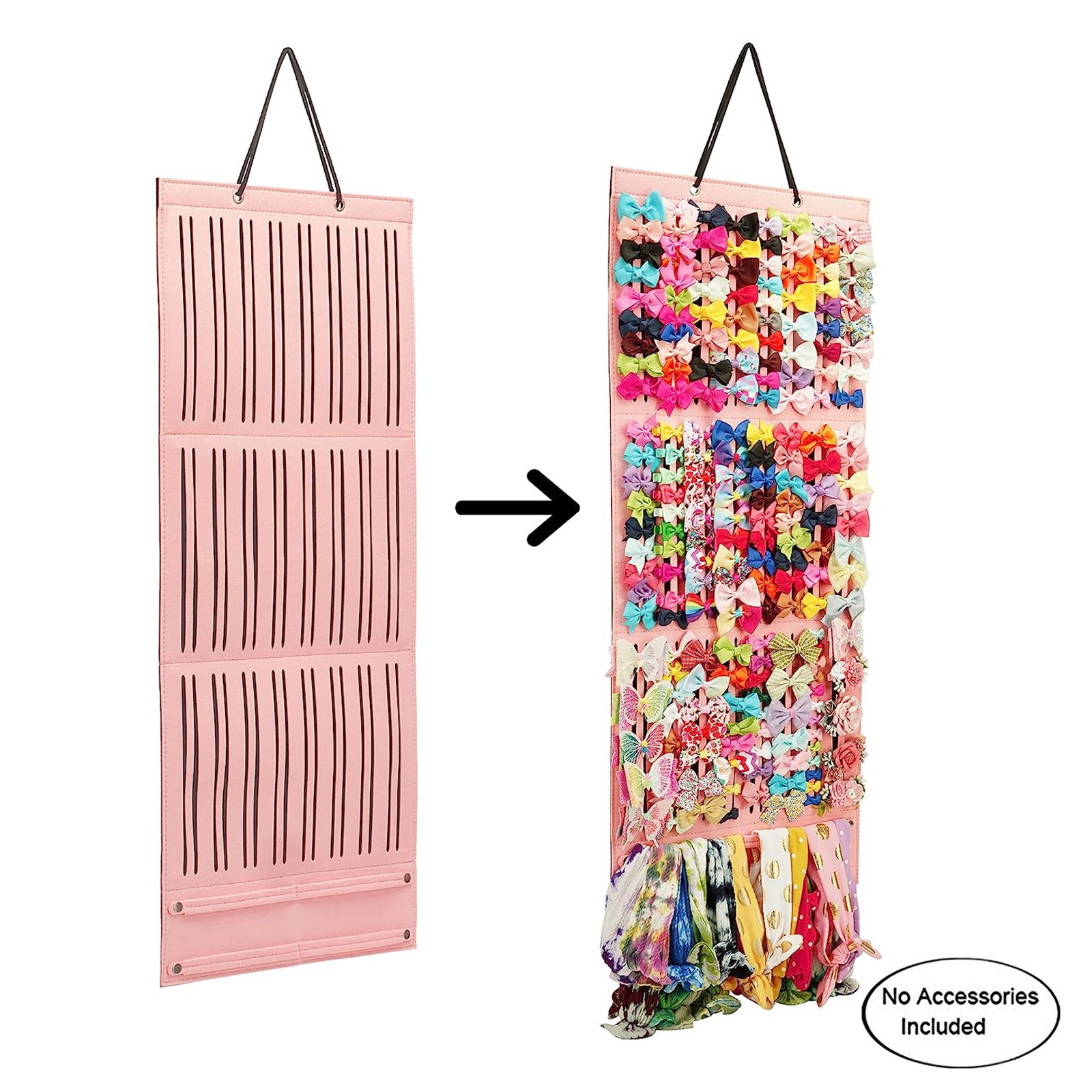 Baby Nursery Decor Girl - Haarelastiekjeshouder, grote capaciteit haarclips opslaghanger babyaccessoire