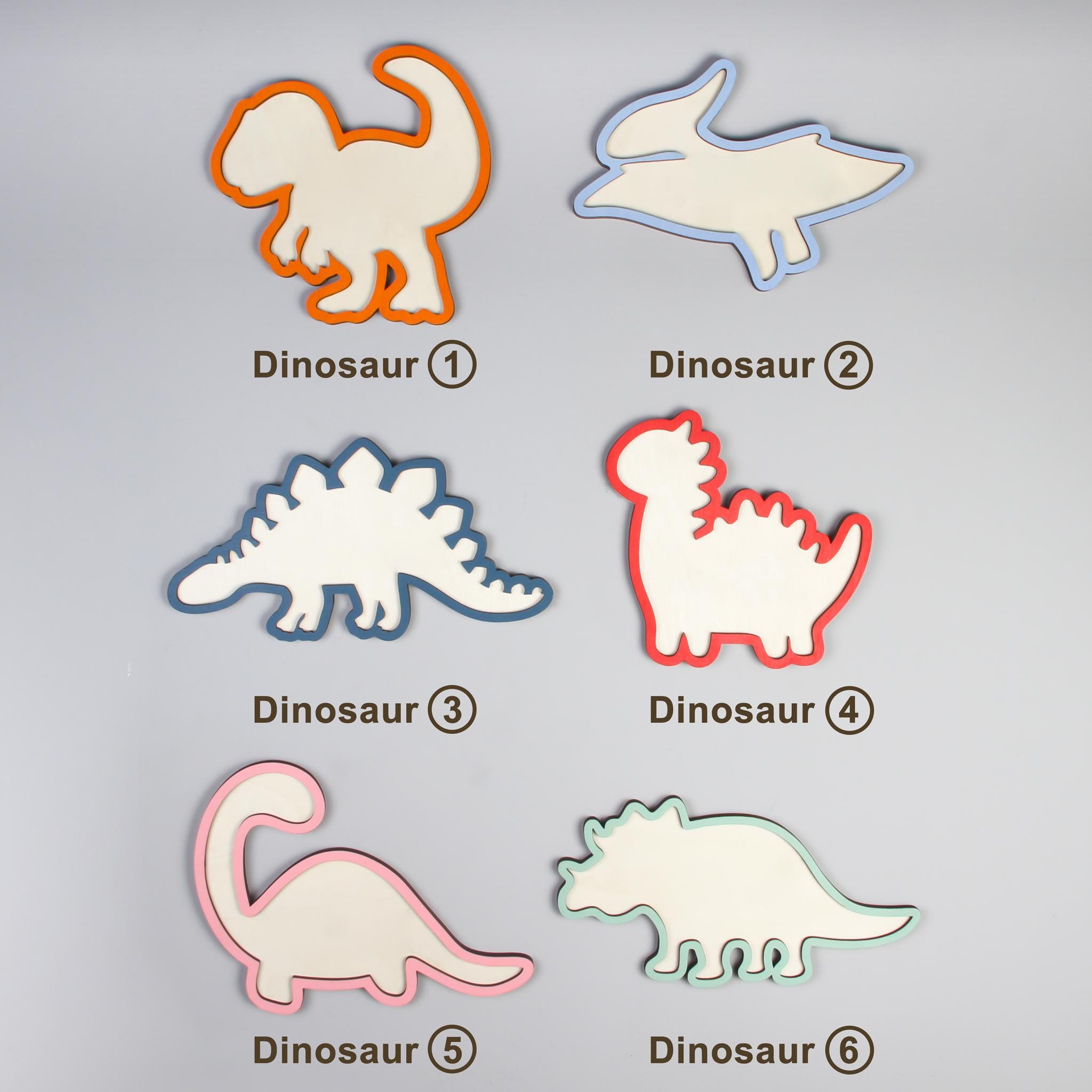Baby Nursery Decor Girl - Gepersonaliseerde dinosaurus houten naamplaatje – aangepaste