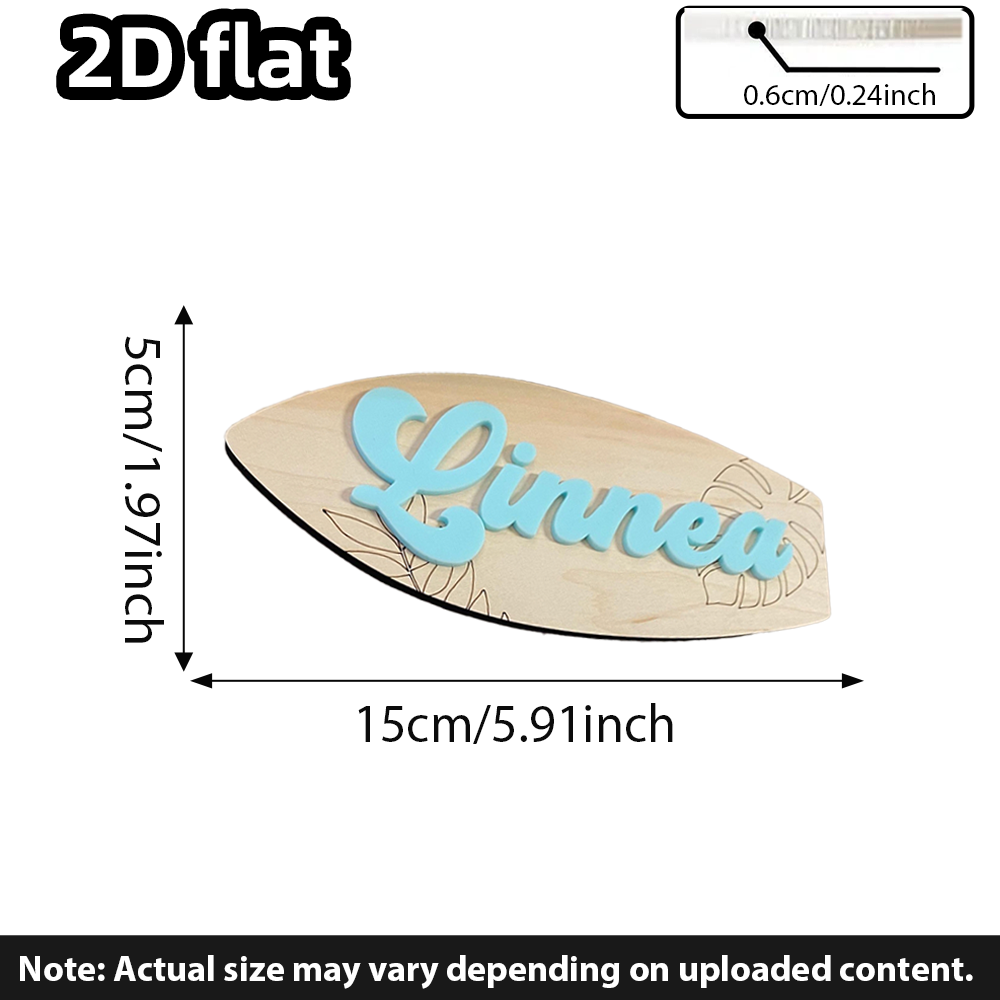 Surfplank Baby Naambordje Ocea - Baby Nursery Decor Girl recensie en prijs