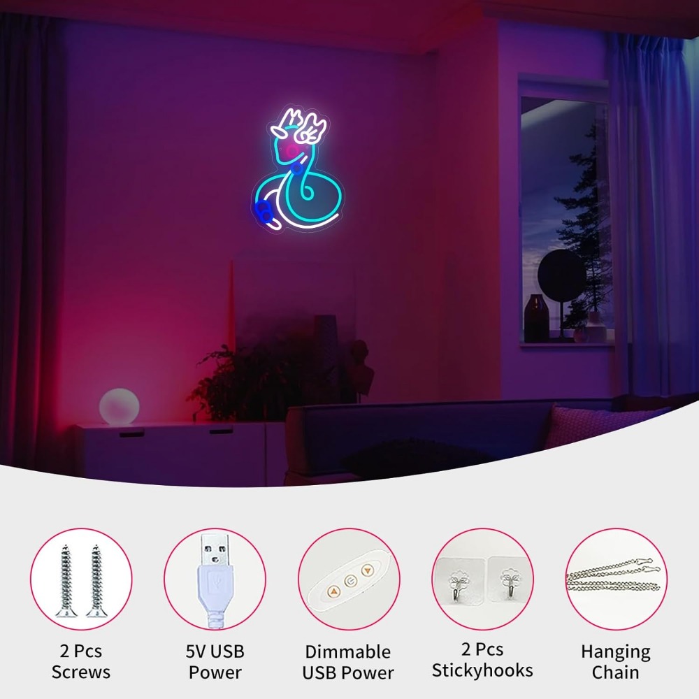 Schattig dierenvormig LED neon - Baby Nursery Decor Girl recensie en prijs